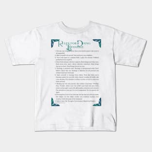 Rules for doing theology Kids T-Shirt